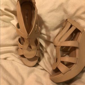 Nude Wedge sandals